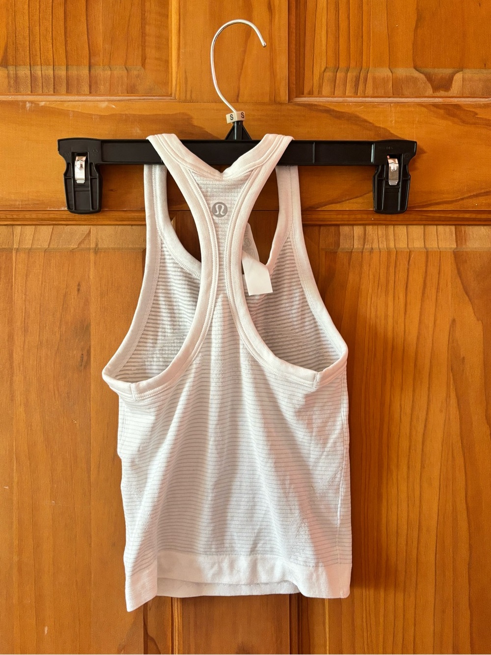 lululemon athletica White Ribbed Racerback Tank - Picture 3 of 3